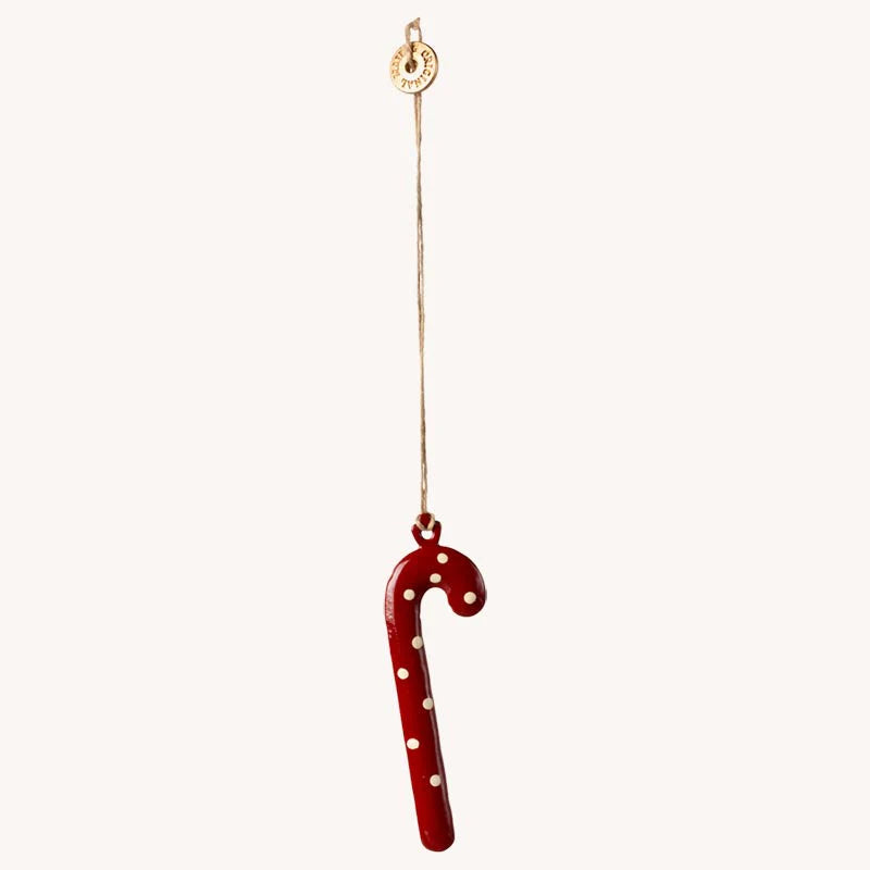 Maileg - Metallornament Zuckerstange / Candy Cane getupft