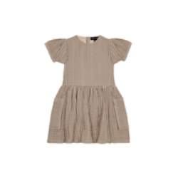 House of Jamie Kleid mit Taschen *Charcoal Sheer Stripes* Gr. 98-104