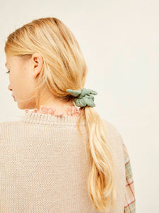 Liilu Scrunchie mit Schleife *Dark Ivy*