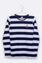 Lade das Bild in den Galerie-Viewer, Love Kids Wear TOMMY Langarm-Shirt *navy/weiss gestreift* für Frauen
