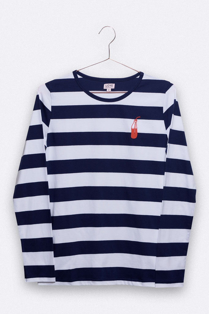 Love Kids Wear TOMMY Langarm-Shirt *navy/weiss gestreift* für Frauen