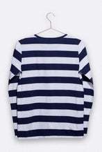 Lade das Bild in den Galerie-Viewer, Love Kids Wear TOMMY Langarm-Shirt *navy/weiss gestreift* für Frauen
