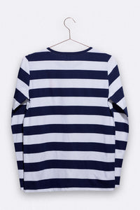 Love Kids Wear TOMMY Langarm-Shirt *navy/weiss gestreift* für Frauen