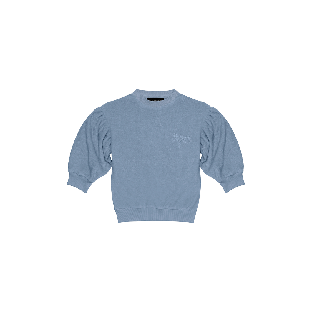 House of Jamie Pullover mit Ballonärmeln *Faded Denim*