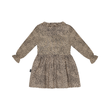 Lade das Bild in den Galerie-Viewer, House of Jamie Kleid mit Rüschenkragen *Little Leopard* Gr. 74-80 und 110/116
