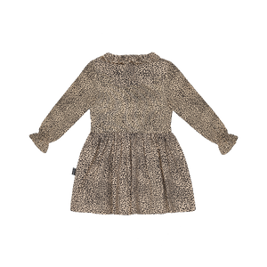 House of Jamie Kleid mit Rüschenkragen *Little Leopard* Gr. 74-80 und 110/116
