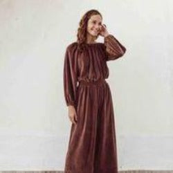 LiiLU Women Overall Smocked *Brownie*