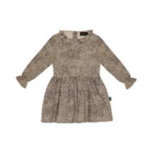 Lade das Bild in den Galerie-Viewer, House of Jamie Kleid mit Rüschenkragen *Little Leopard* Gr. 74-80 und 110/116
