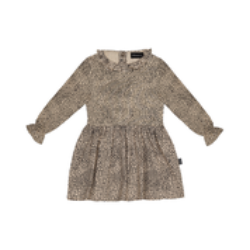 House of Jamie Kleid mit Rüschenkragen *Little Leopard* Gr. 74-80 und 110/116